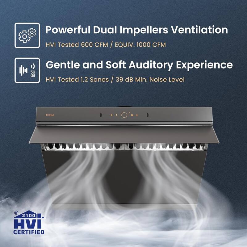 FOTILE Slant Vent Series JQG7507Y 30" 1100 CFM Under or Wall